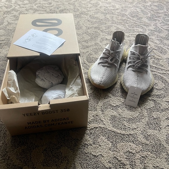 adidas gazelle silver green womens Adidas Yeezy 350 V2 Sesame – Soles District main image 1
